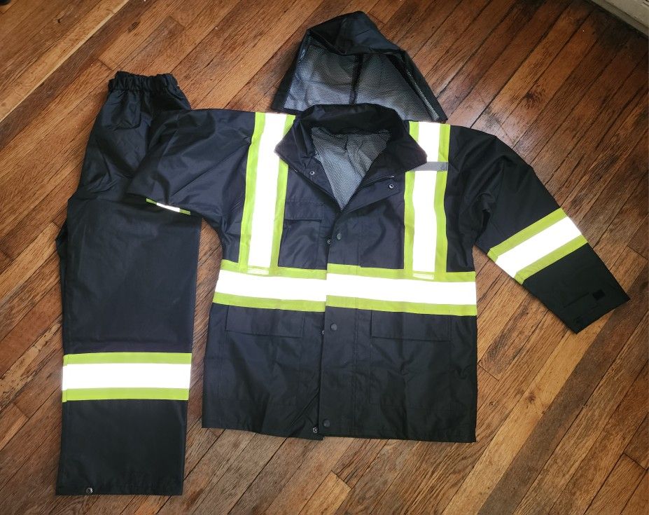 Black Protective Rain Suit