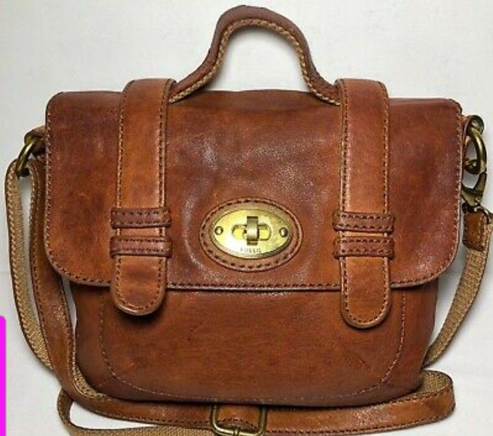 Vintage Fossil Carson Crossbody Leather Bag - photo 2