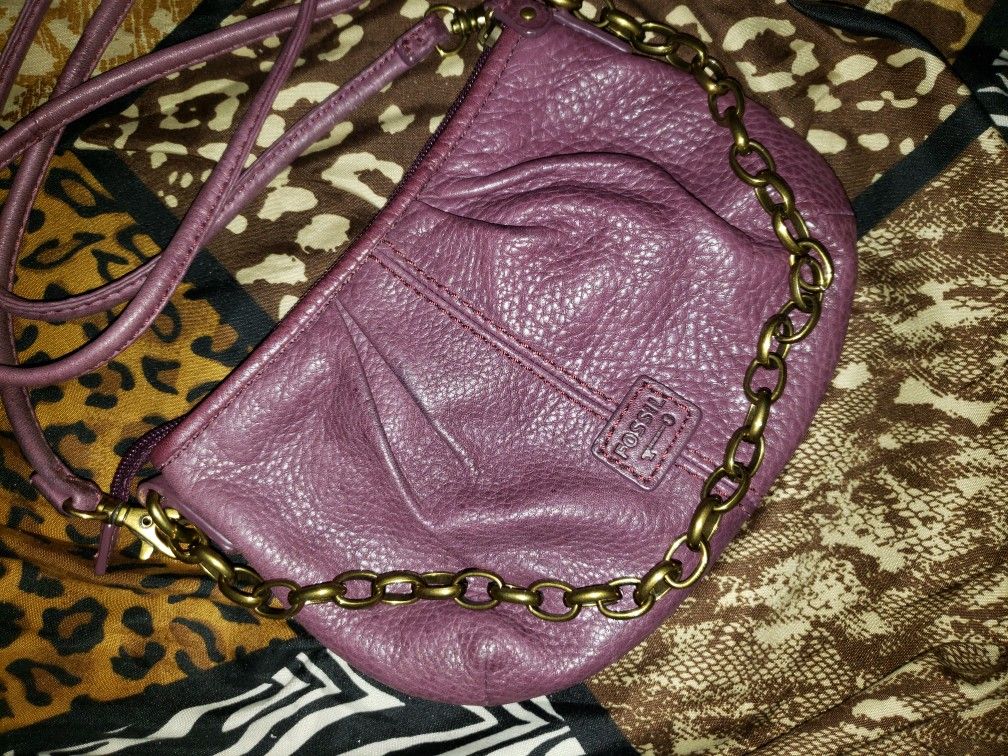 Vintage Fossil Leather Bag