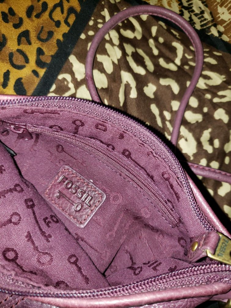 Vintage Fossil Leather Bag - photo 3