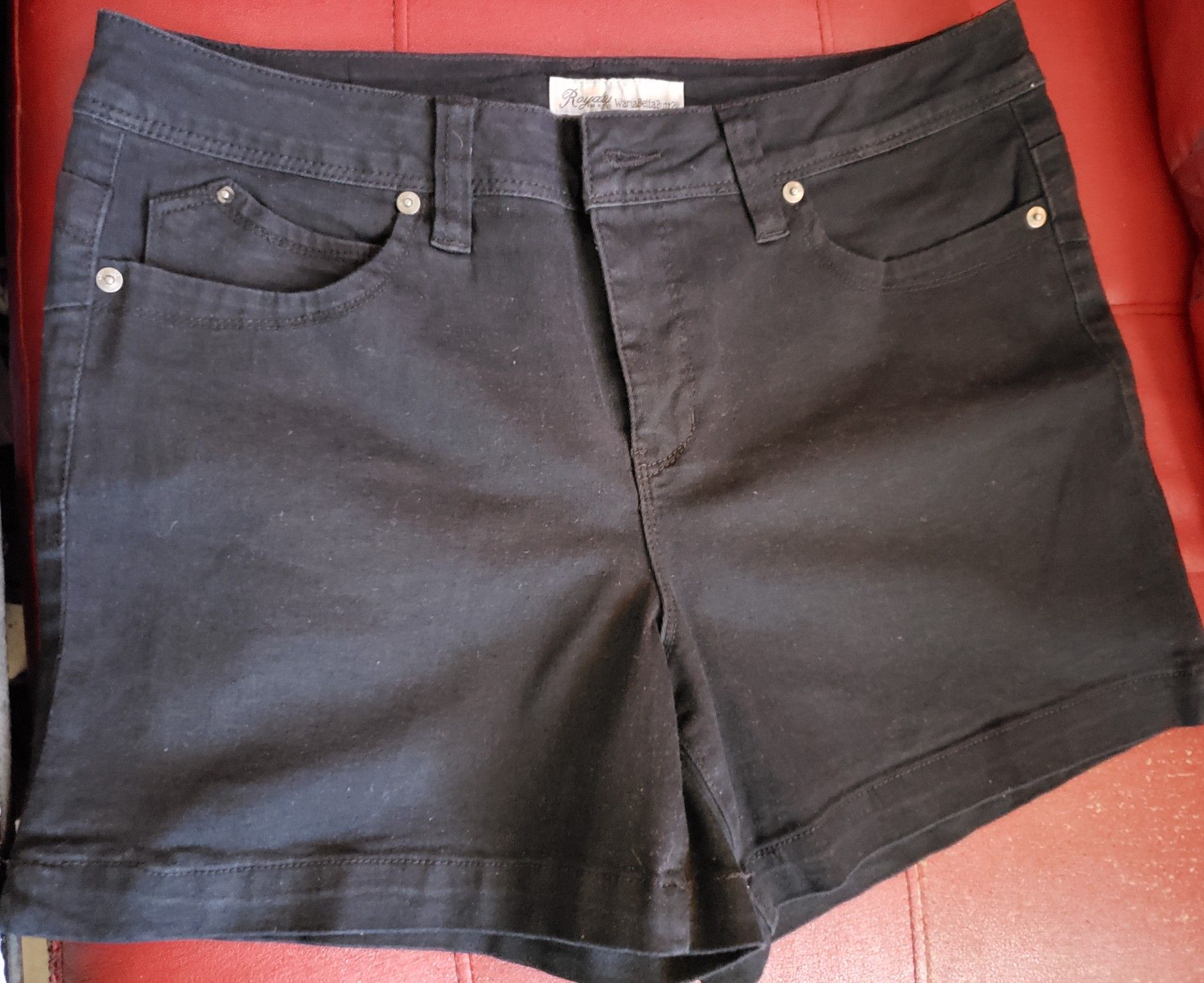 Black Denim Shorts (NEW)