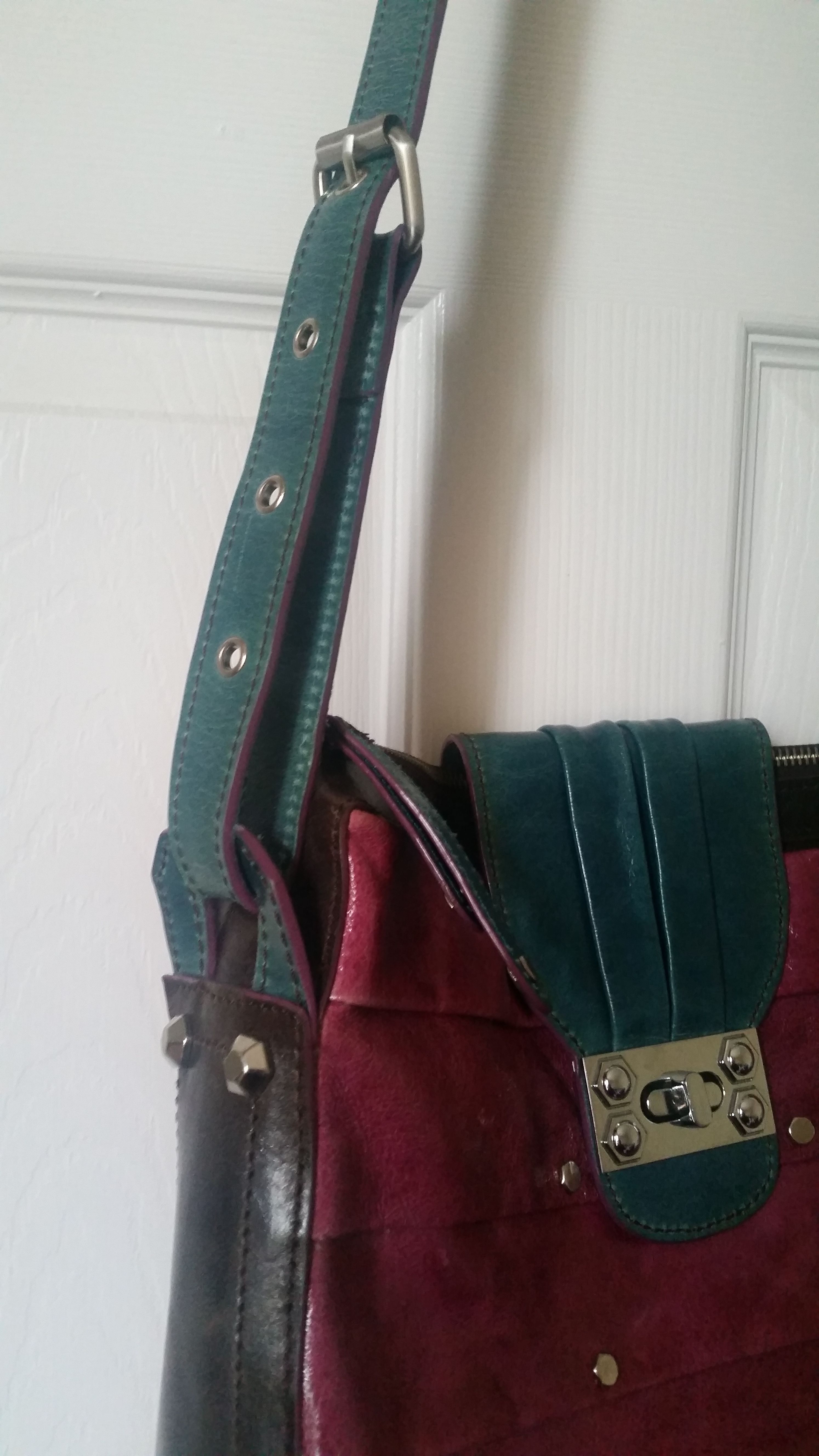 Multi Colored Leather Handbag - photo 2