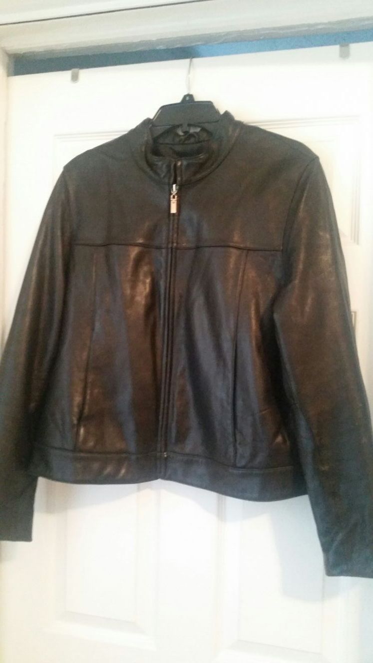 Womens Butter Soft Leather Jacket - Size XL