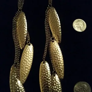 Gold tone dangling Earrings (new)