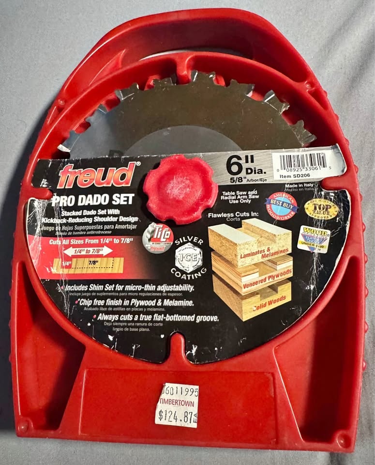 Freud 6" Stacked Dado Set 5/8" Arbor