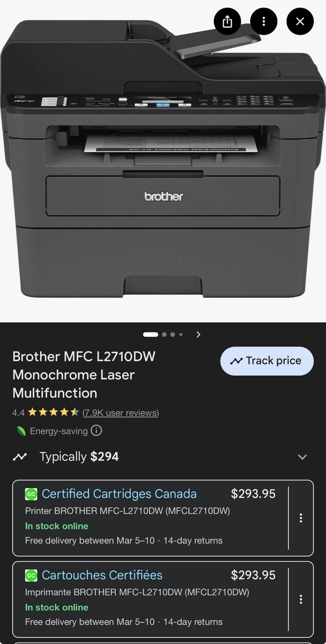 Brother MFC-L2710DW Laser Printer/Scanner - Needs Toner & Drum - photo 2
