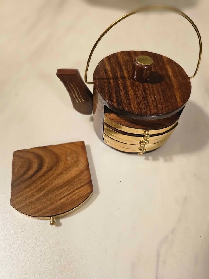 Vintage Teapot Coaster Set - photo 4
