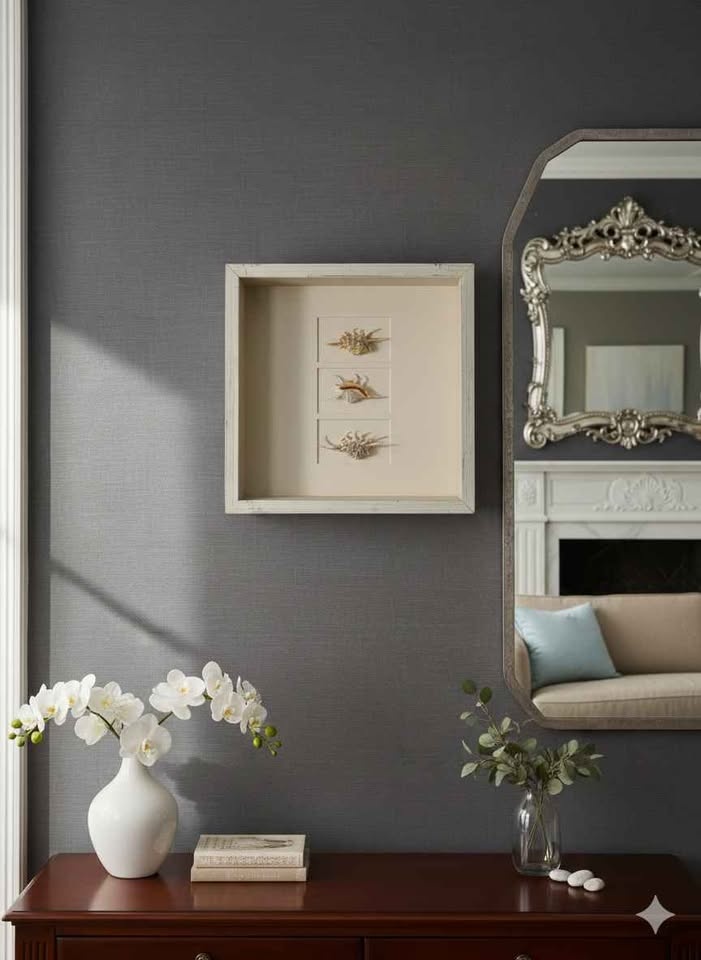 Handcrafted Sea Shell Shadow Box Set - photo 2