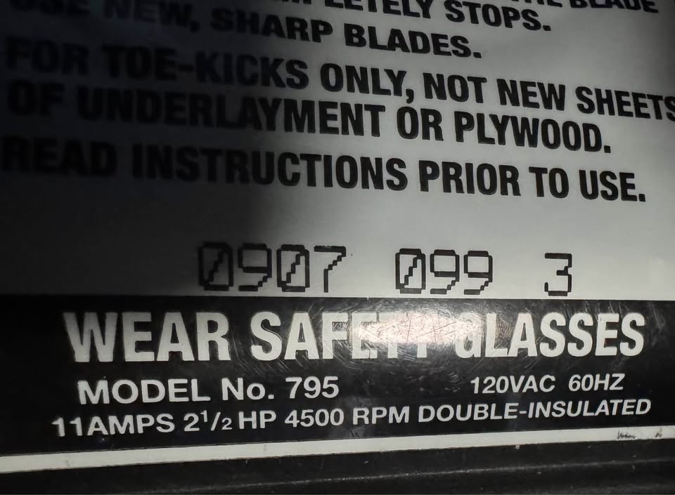 Crain 795 Professional Toe-kick Saw - photo 3