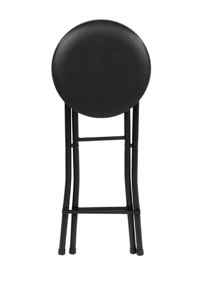 COSCO 24" Vinyl Padded Folding Stool, Black (2 Pieces) - photo 2