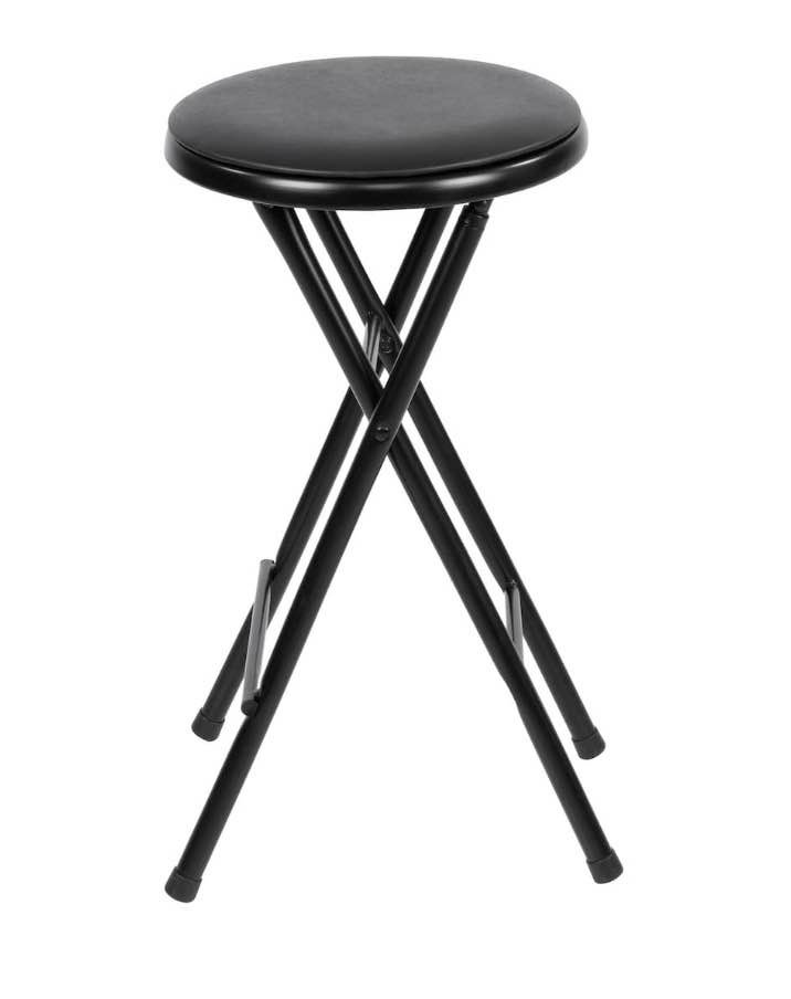 COSCO 24" Vinyl Padded Folding Stool, Black (2 Pieces) - photo 3