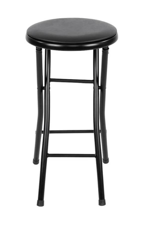 COSCO 24" Vinyl Padded Folding Stool, Black (2 Pieces) - photo 4