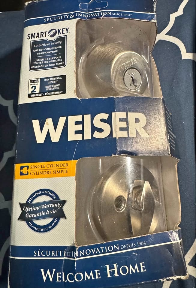 New Weiser Smart Key Deadbolt