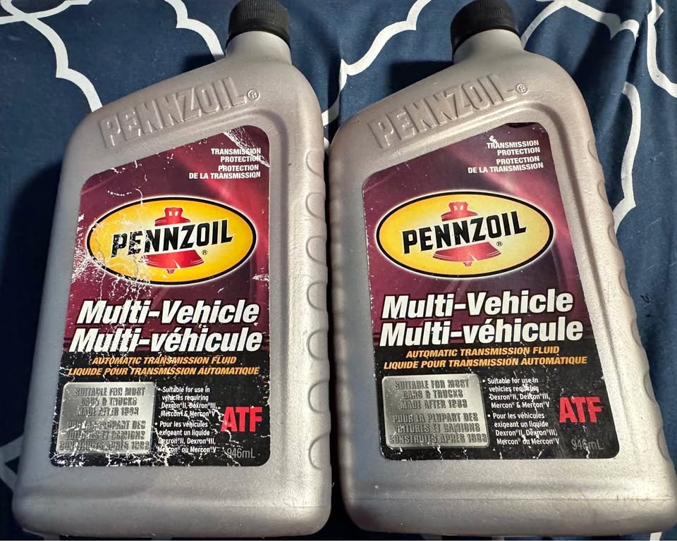 Two 946ml Containers of Pennzoil Multi Vehicle ATF