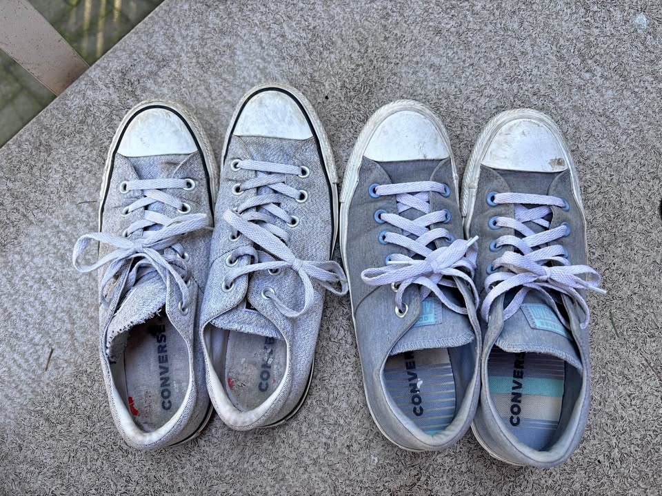 2 Pairs Ladies Converse Shoes Size 9.5