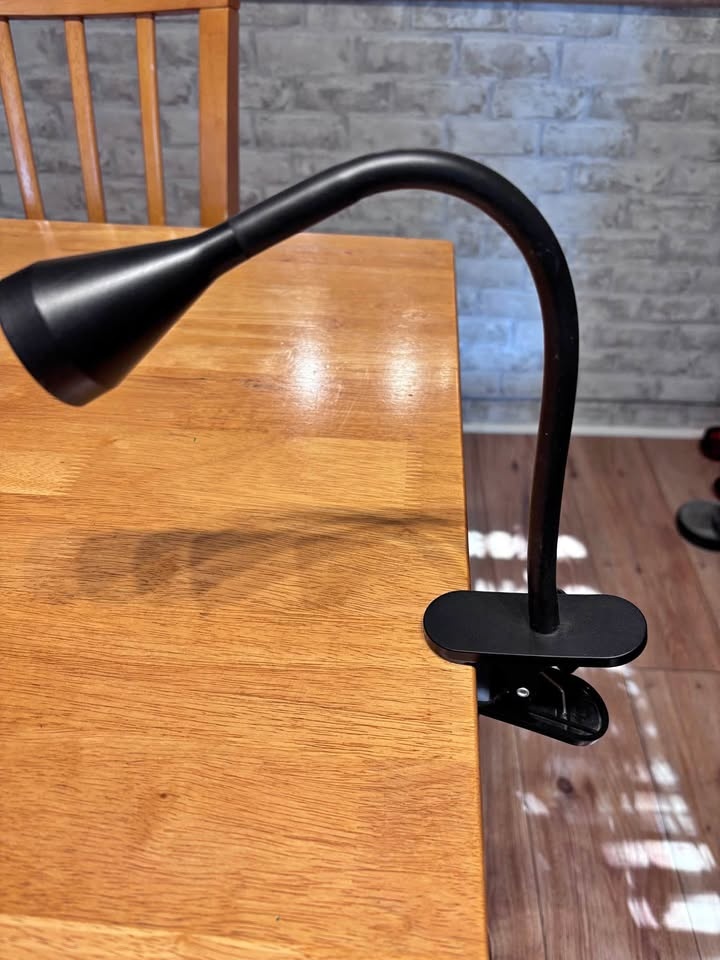 NÄVLINGE LED clamp spotlight, black