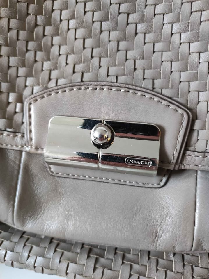 Vintage Coach Leather Kristen Woven Purse Bag L1169-19314 - photo 4