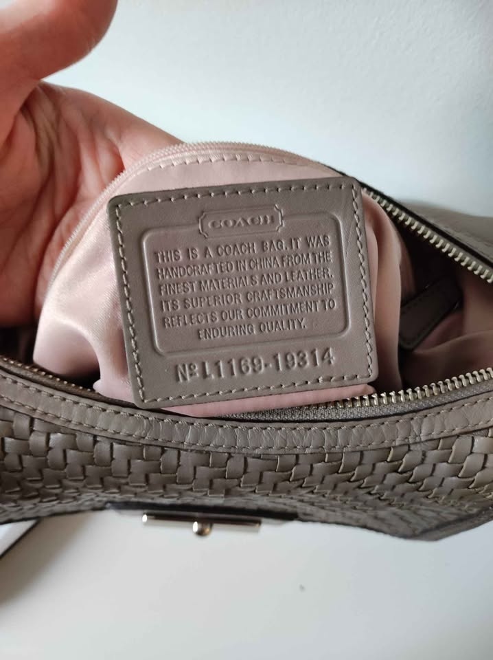 Vintage Coach Leather Kristen Woven Purse Bag L1169-19314 - photo 5