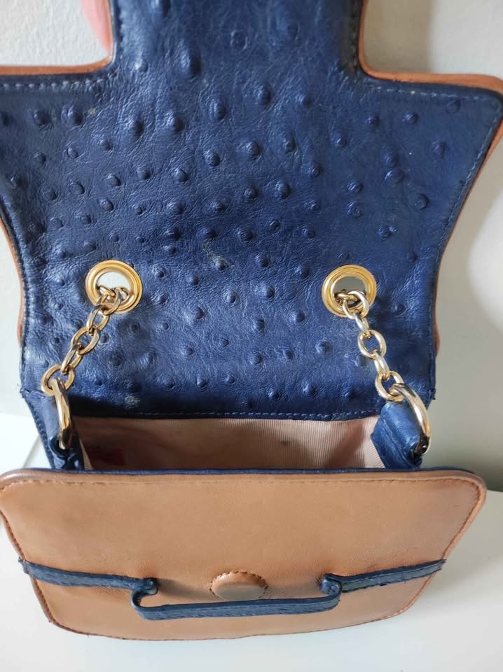 Vintage Zac Posen Stamped Leather Crossbody - photo 4