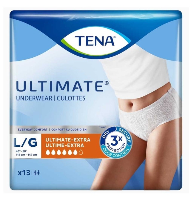 Tena UNISEX Incontinence Underwear - L