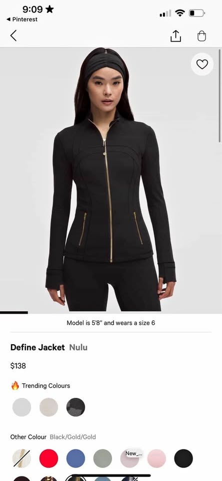 Black Lululemon Define Jacket