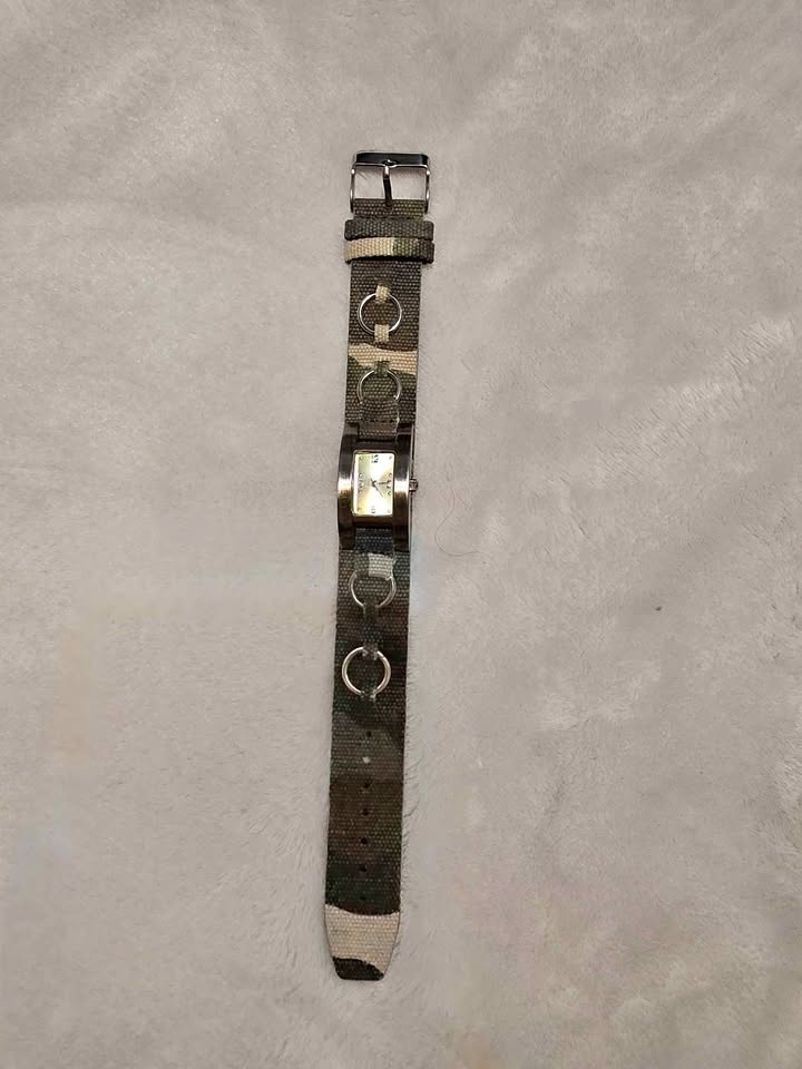 Vintage Camouflage Belt Watch