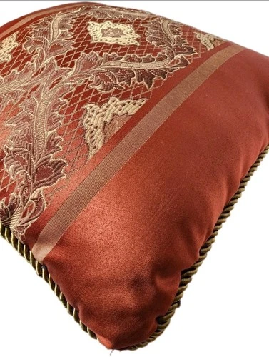 Luxury Decorative Pillow Set - Damask Crimson/Gold Regency Tasse - photo 4
