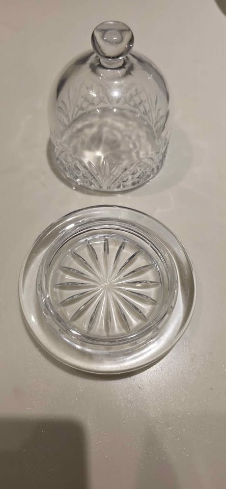 Crystal butter dish - photo 2
