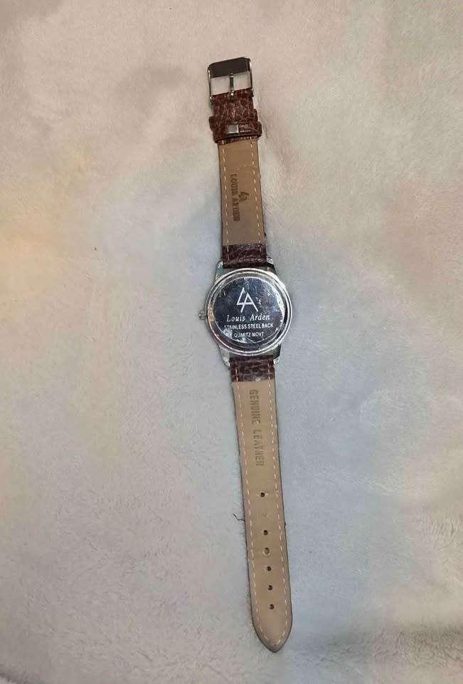 Louis Arden Stainless Steel Genuine Leather Watch - photo 3