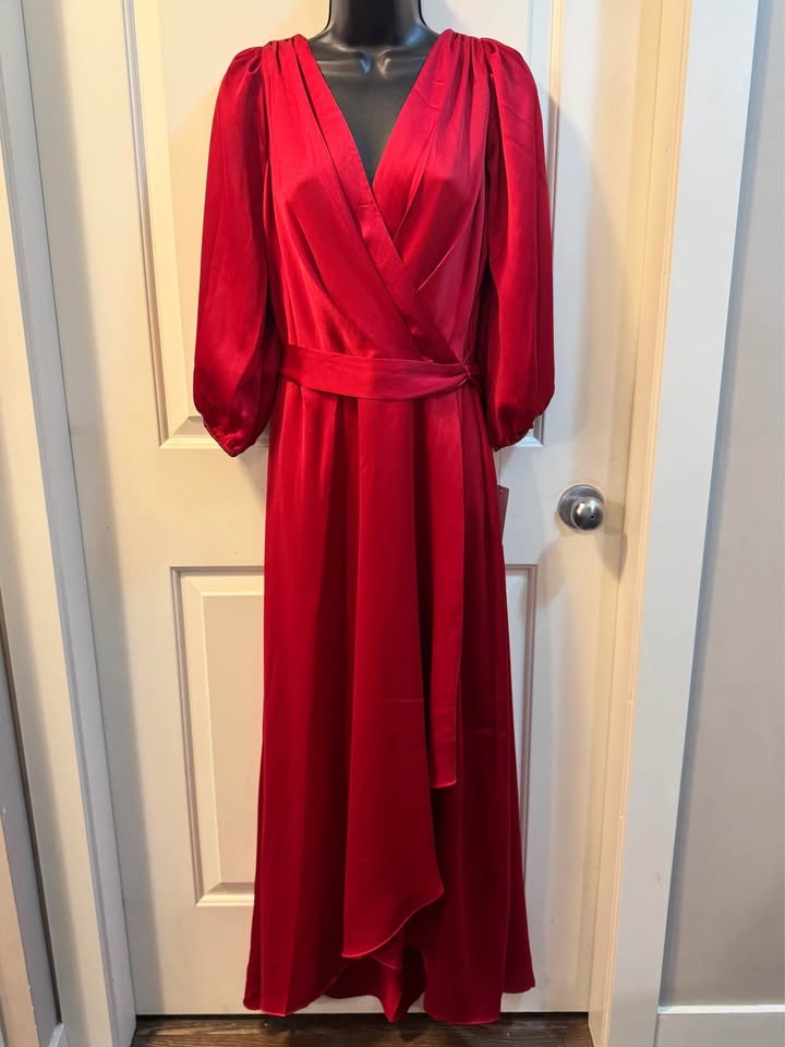(NWT) DKNY Scarlet Wrap Maxi Dress Size 8 - photo 2