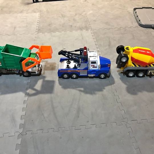 Tonka Trucks - Garbage Truck, Tow Truck, Cement Truck