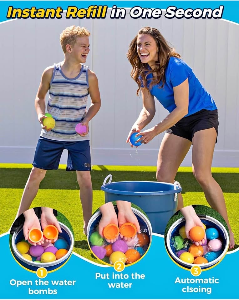 Reusable Water Balloon Bombs 12pcs