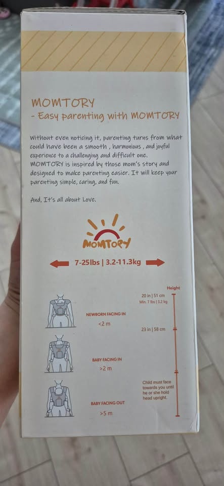 Brand New Momtory Baby Carrier 7-25lbs - photo 2