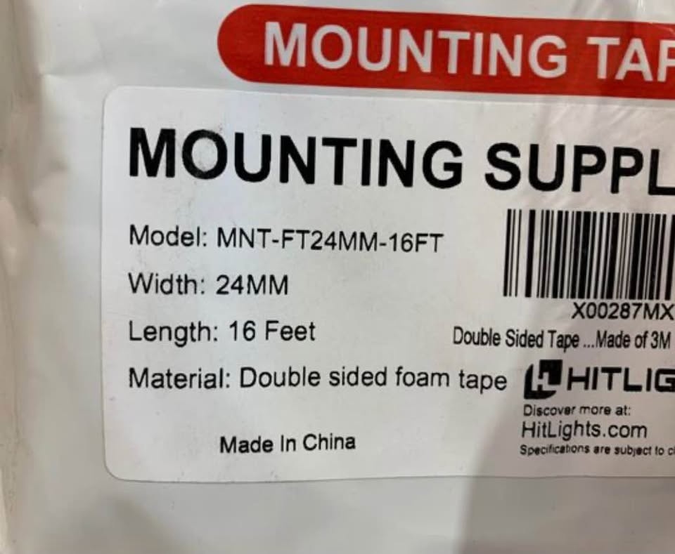 3M Heavy Duty Double Sided Foam Mounting Tape - photo 3