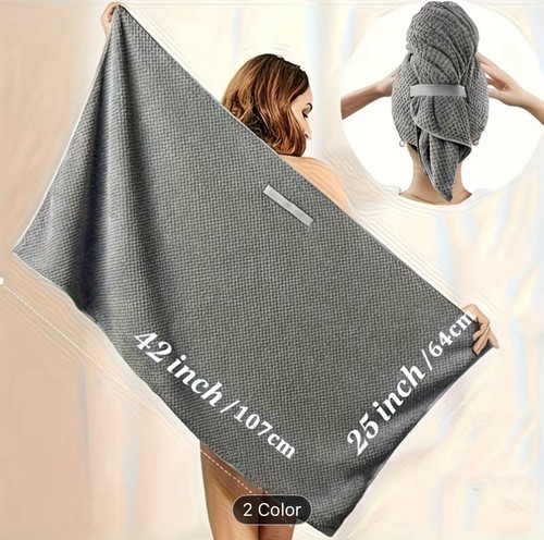 Grey Microfiber Towel Wrap - photo 2