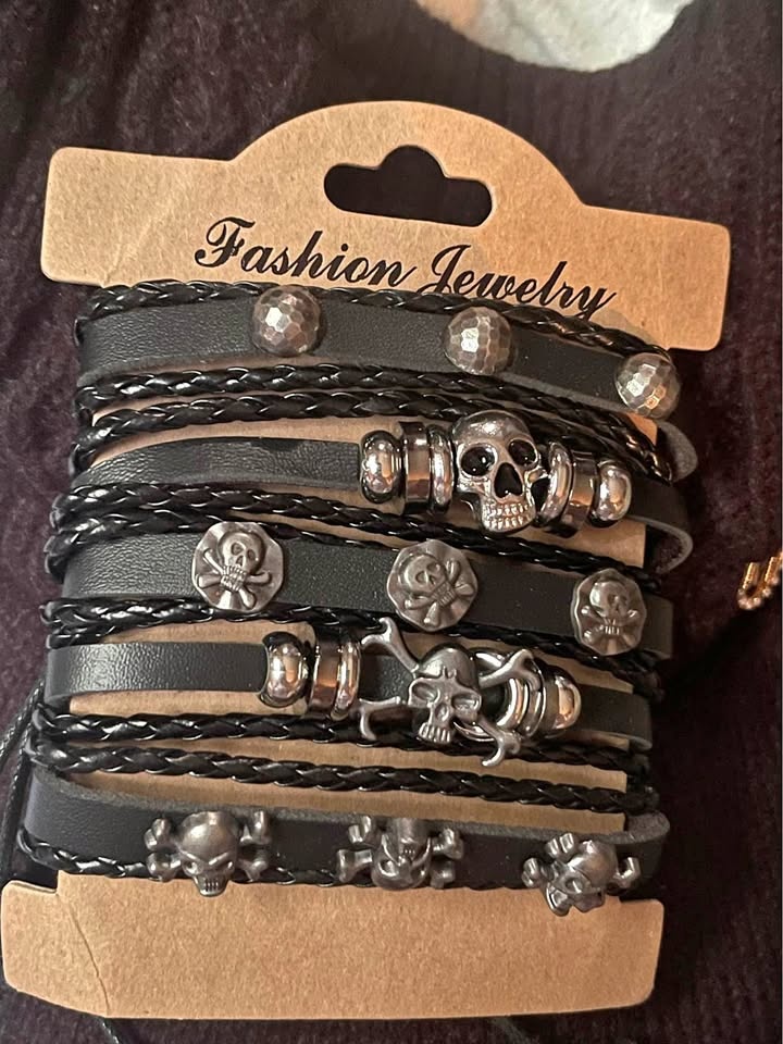5 pcs. Gothic bracelets