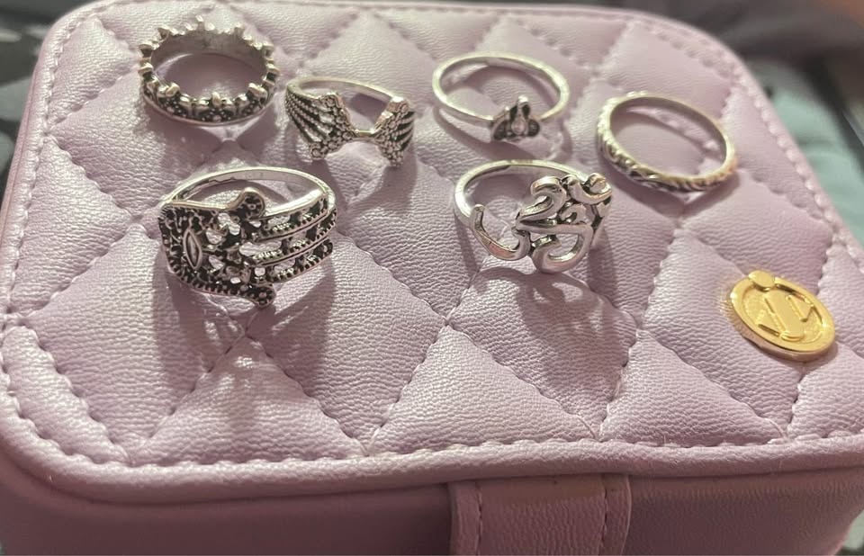 6pcs. Stylish Silver color Rings (Size 6-9 US) - photo 2