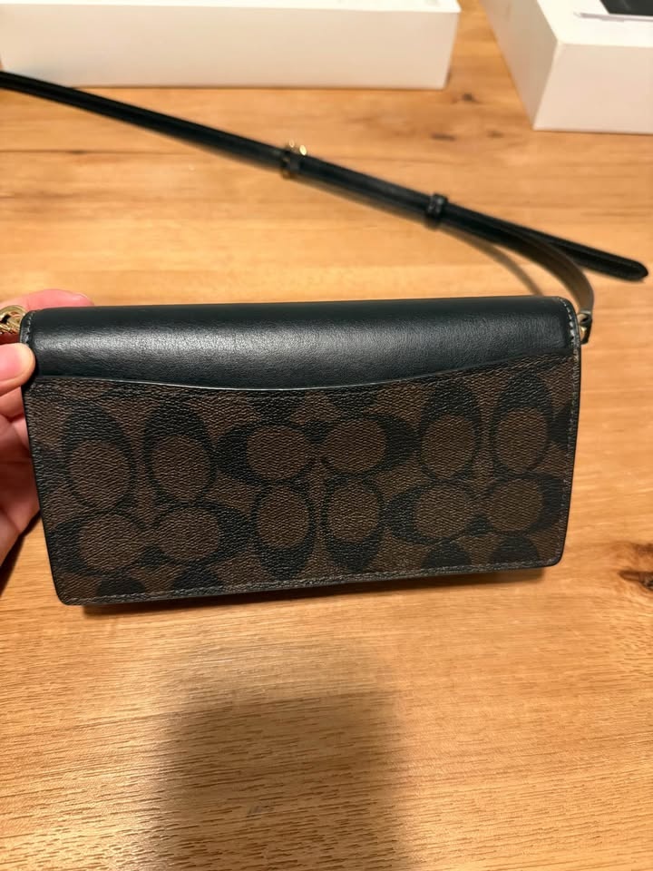Authentic Coach Eliza Small Flap Crossbody - CP044 Brown/Black - photo 2