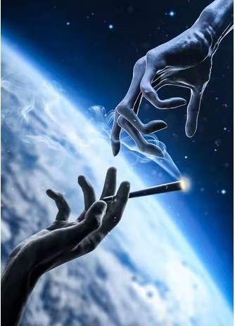 Alien Poster Interesting Creative Outer Space Print Frameless - photo 2