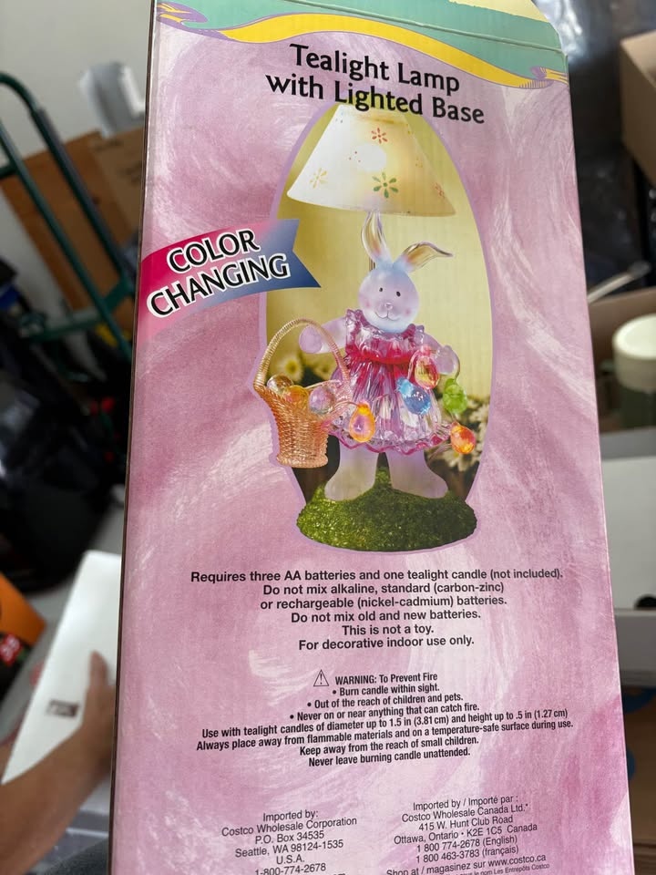 Easter Bunny Tea Light Lamp - photo 2