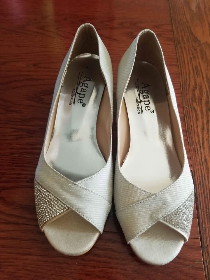 Heels - White with Rhinestones - photo 3