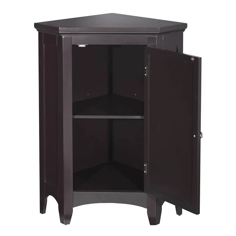 Zal Freestanding Corner Cabinet with Adjustable Shelf - photo 2