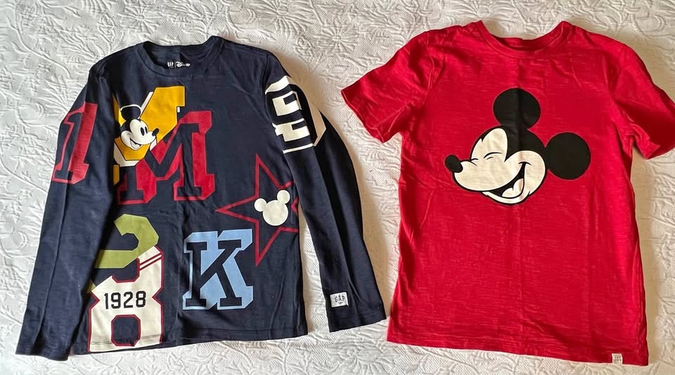 Gap Mickey Mouse Long Sleeve Tops