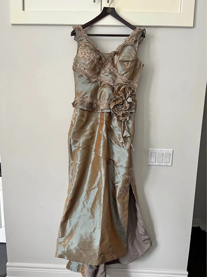 Custom made wedding guest dress