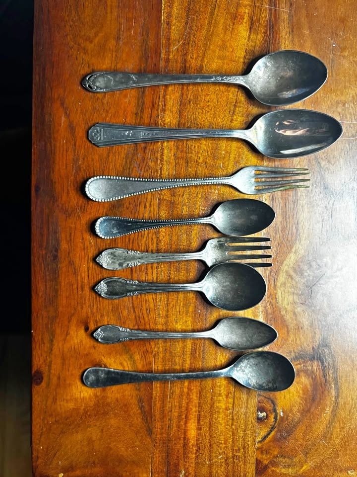 Vintage Silverware Lot Remembrance Baby Spoons & Forks