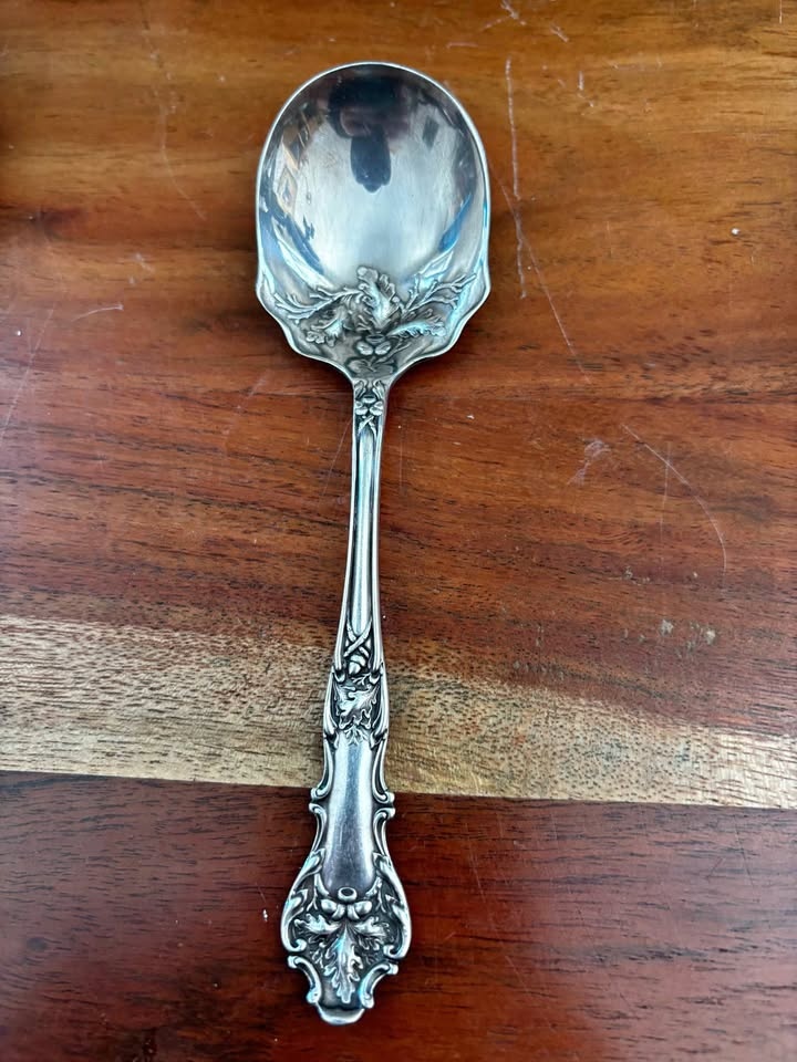 Antique 1847 Rogers Bros. Charter Oak Sugar Spoon