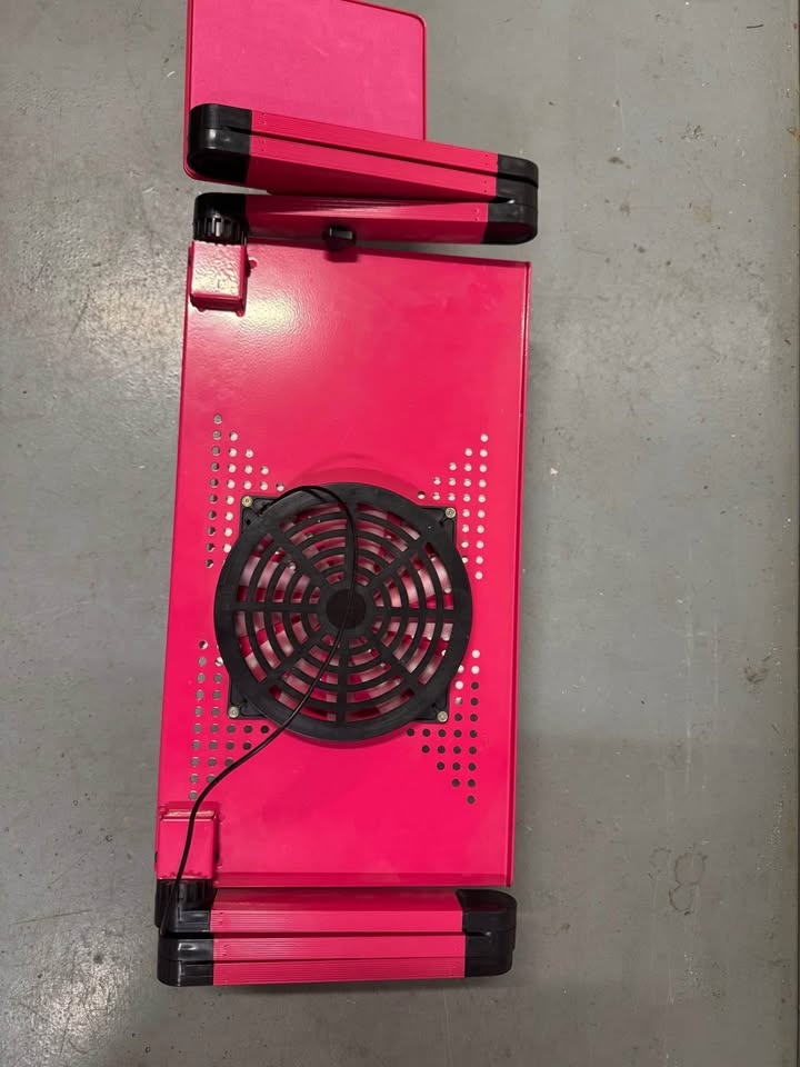 Foldable Laptop Table with USB Cooling Fan - photo 2