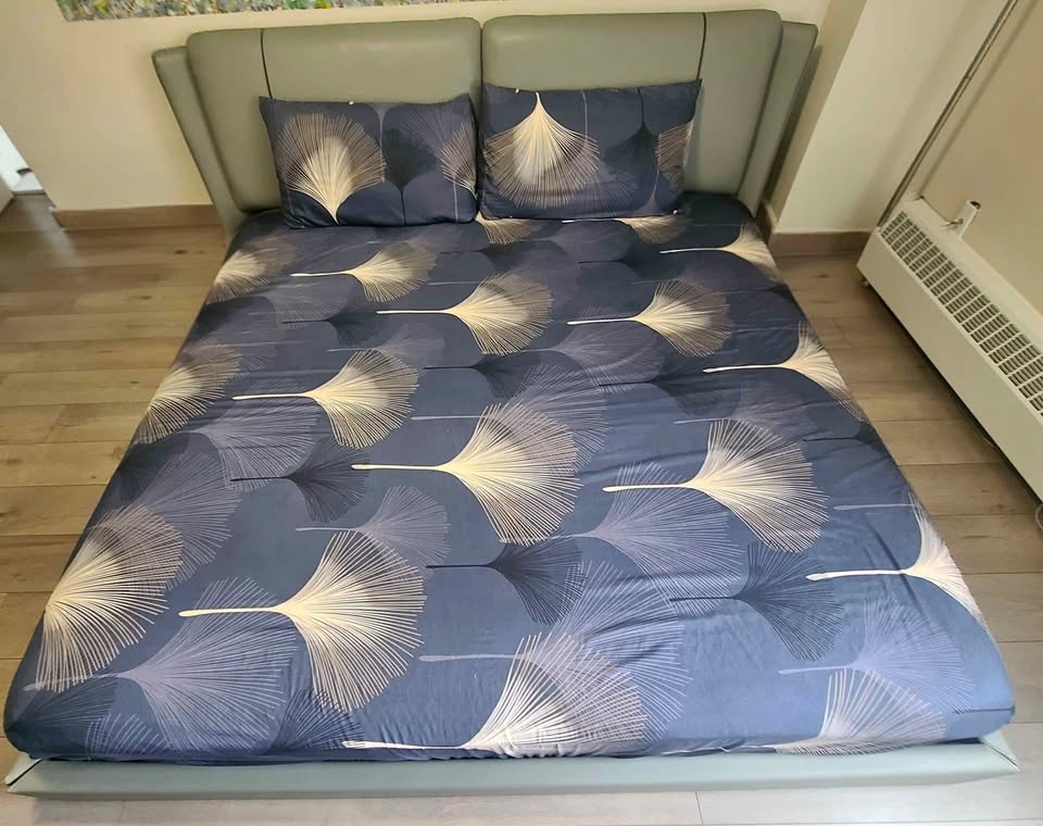 King Size Upholstered Bed Frame – Solid & Elegant Design