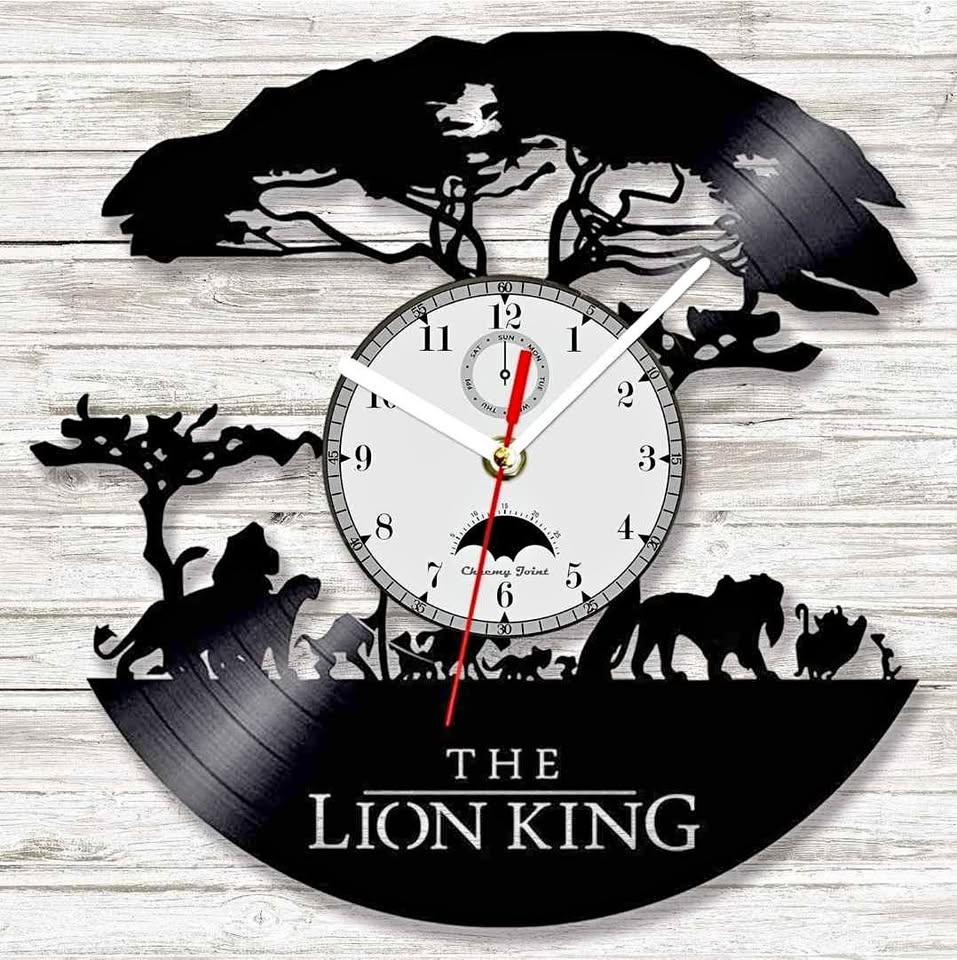 Lion King Vinyl Wall Clock – 12”