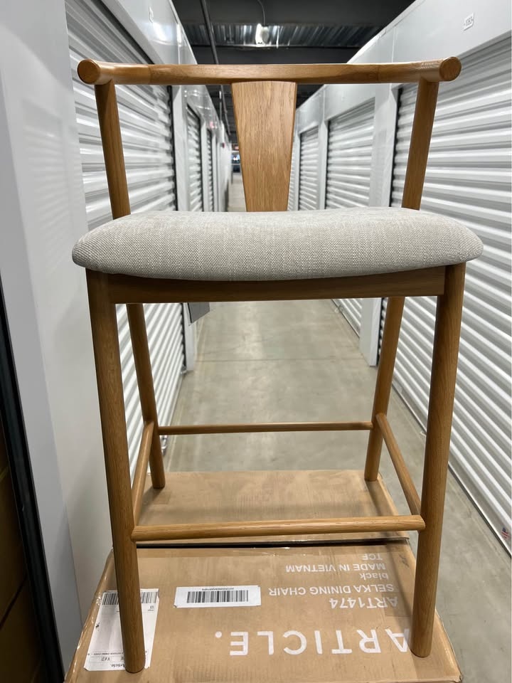 Fonra Santolina Gray Oak Counter Stool - Brand New - photo 4